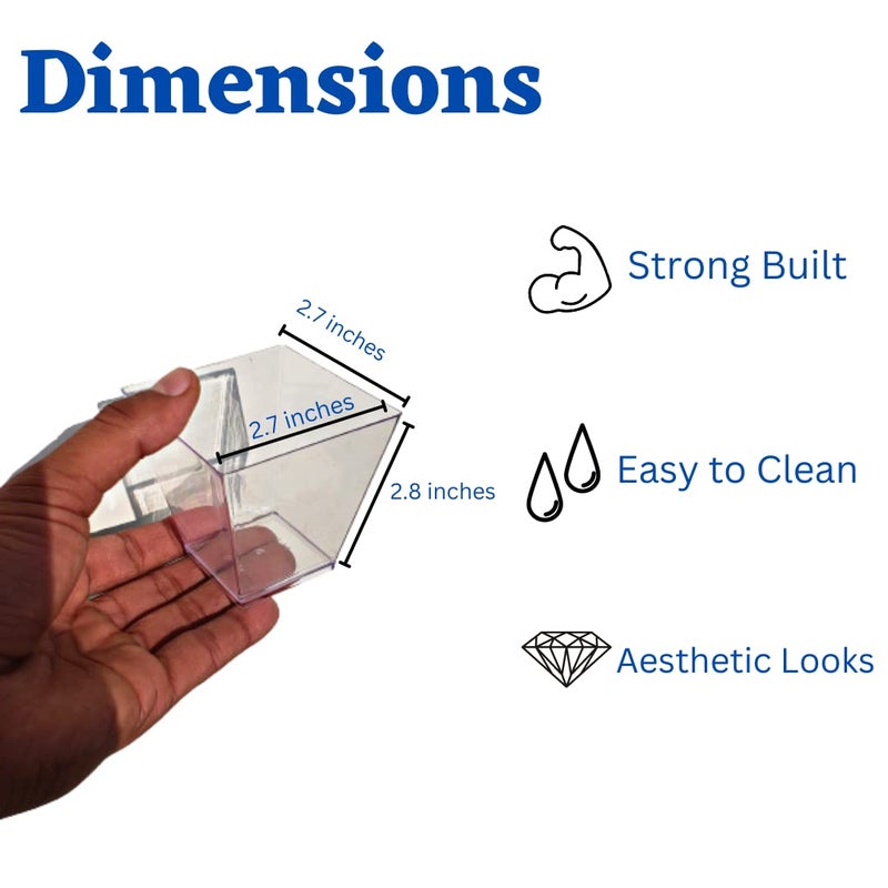 Alpha Basics 170Ml Pack Of 20 Pl Transparent Pudding Dessert Cup Glass - Image 3