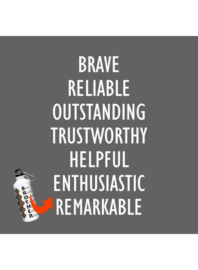 exciting Lives زجاجة شرب مثيرة - هدية للأخ الخاص - هدية لراخا باندان، راخي، راكشاباندان، هدية ليوم الأخ، عيد ميلاد، هدية للأخ، برو، باهي، أخوة - معدن أبيض - 600 مل - Image 4