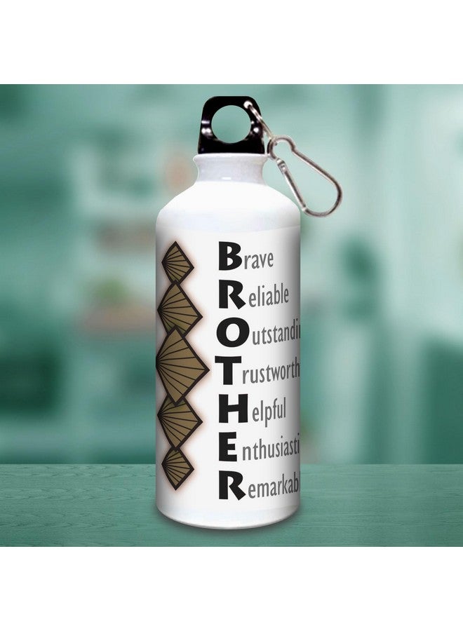 exciting Lives زجاجة شرب مثيرة - هدية للأخ الخاص - هدية لراخا باندان، راخي، راكشاباندان، هدية ليوم الأخ، عيد ميلاد، هدية للأخ، برو، باهي، أخوة - معدن أبيض - 600 مل - Image 1