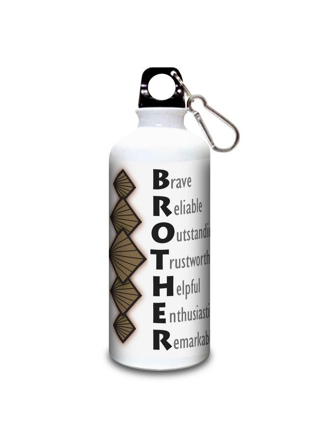 exciting Lives زجاجة شرب مثيرة - هدية للأخ الخاص - هدية لراخا باندان، راخي، راكشاباندان، هدية ليوم الأخ، عيد ميلاد، هدية للأخ، برو، باهي، أخوة - معدن أبيض - 600 مل - Image 2