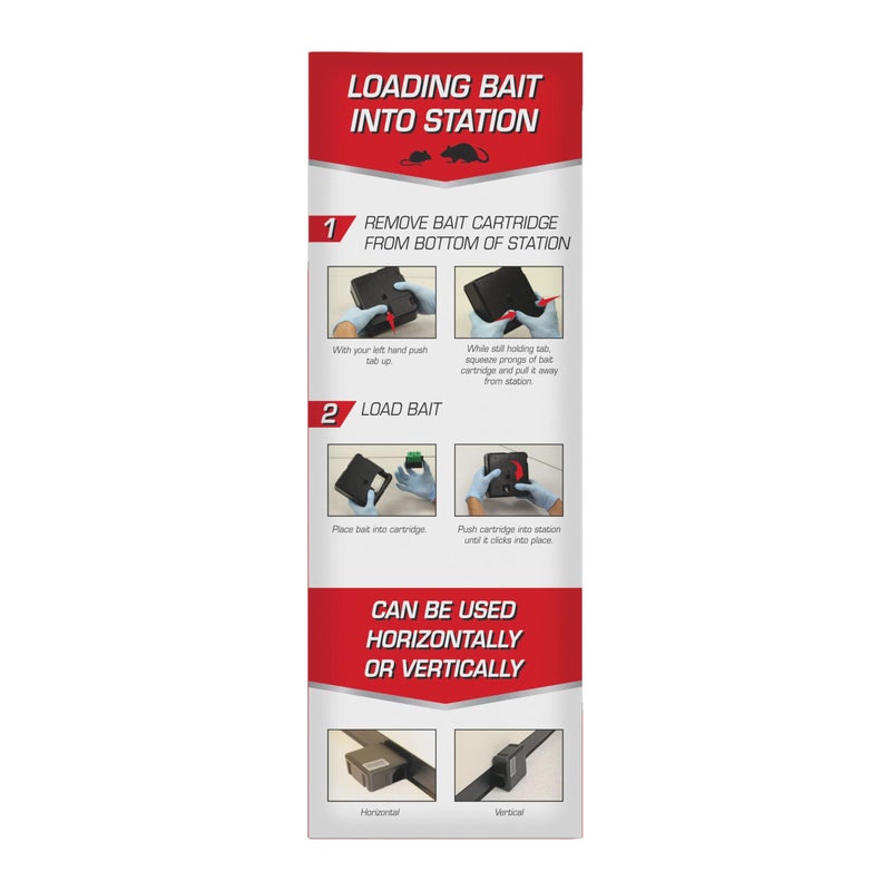 Tomcat Rat & Mouse Killer Child & Dog Resistant, Refillable Station for Indoor and Outdoor, 1 Station and 15 Poison Refills - Image 3