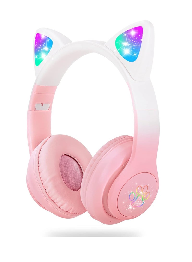 Wireless Cat Ear Design Bluetooth Stereo Headphone - Image 1
