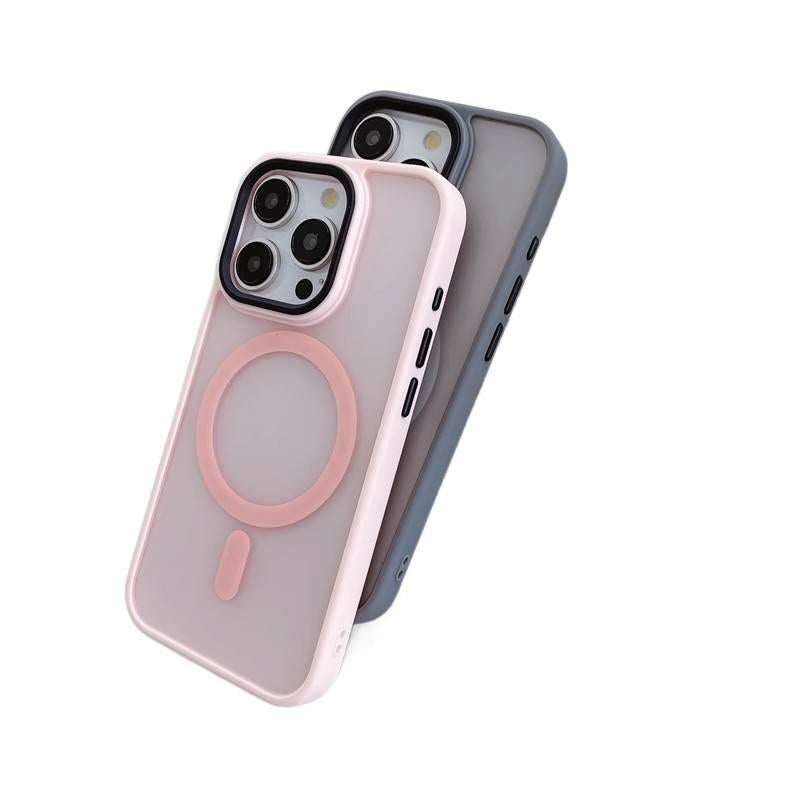 غطاء MagSafe | وردي | PC+Silicone مقاوم للصدمات | مقاوم للصدمات لـ iPhone 14 / 14 Plus / 14 Pro / 14 Pro Max - Image 4