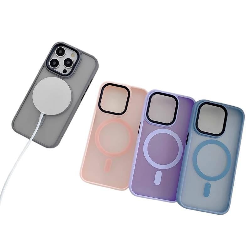 غطاء MagSafe | وردي | PC+Silicone مقاوم للصدمات | مقاوم للصدمات لـ iPhone 14 / 14 Plus / 14 Pro / 14 Pro Max - Image 3