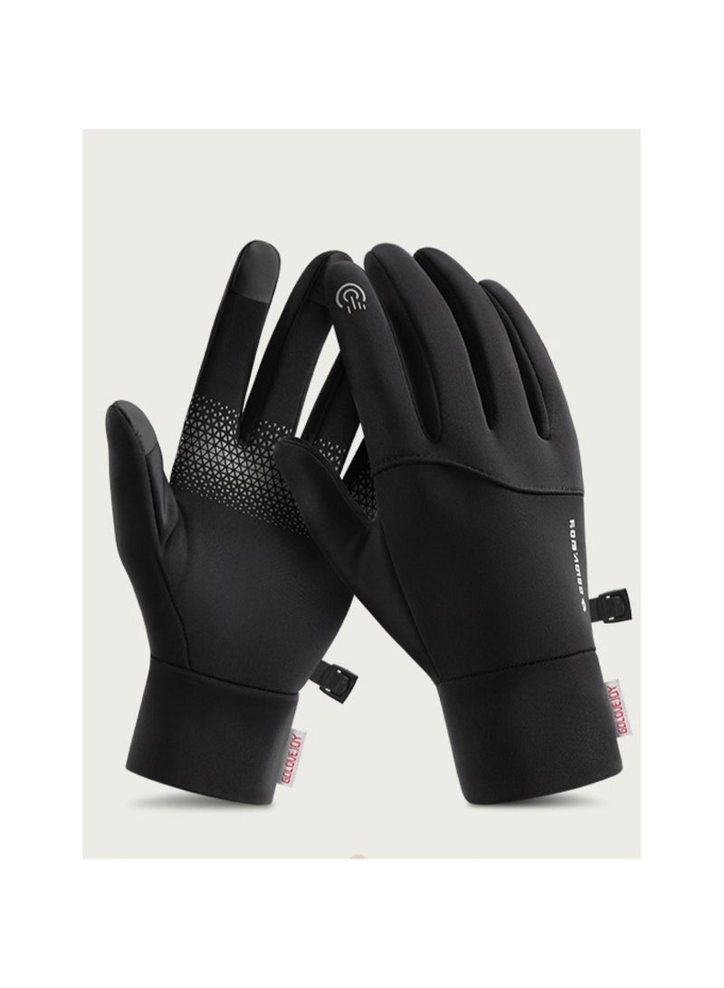 Golovejoy Men's Winter Outdoor Cycling  Warm  Touchable Screen Gloves