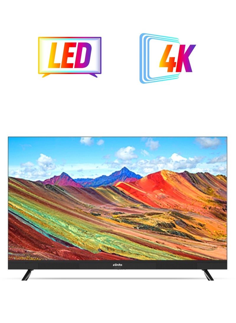 Elista 55 Inch LED Smart Google TV 4K UHD HDR10, GTV-55UHDELD with Built in Sound bar, Chromecast built-in, Dolby, Bezel-less Design, Google Assistance, Hands Free Voice Control  - Image 1