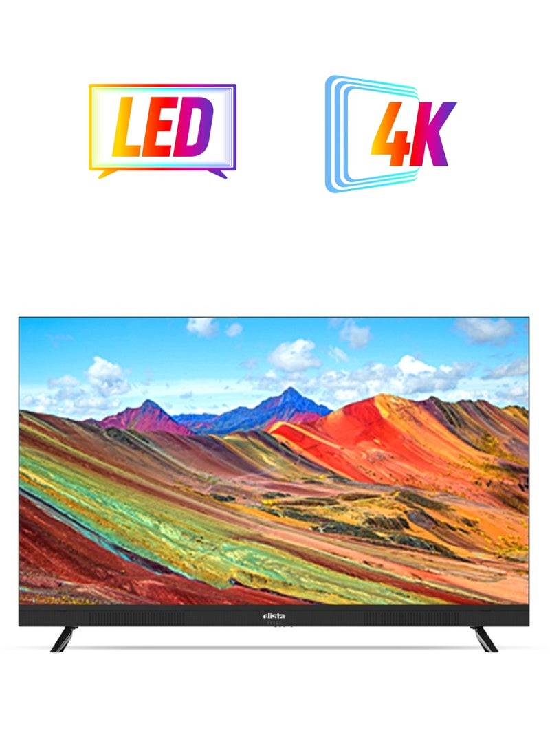 Elista 55 Inch LED Smart Google TV 4K UHD HDR10, GTV-55UHDELD with Built in Sound bar, Chromecast built-in, Dolby, Bezel-less Design, Google Assistance, Hands Free Voice Control  - Image 1