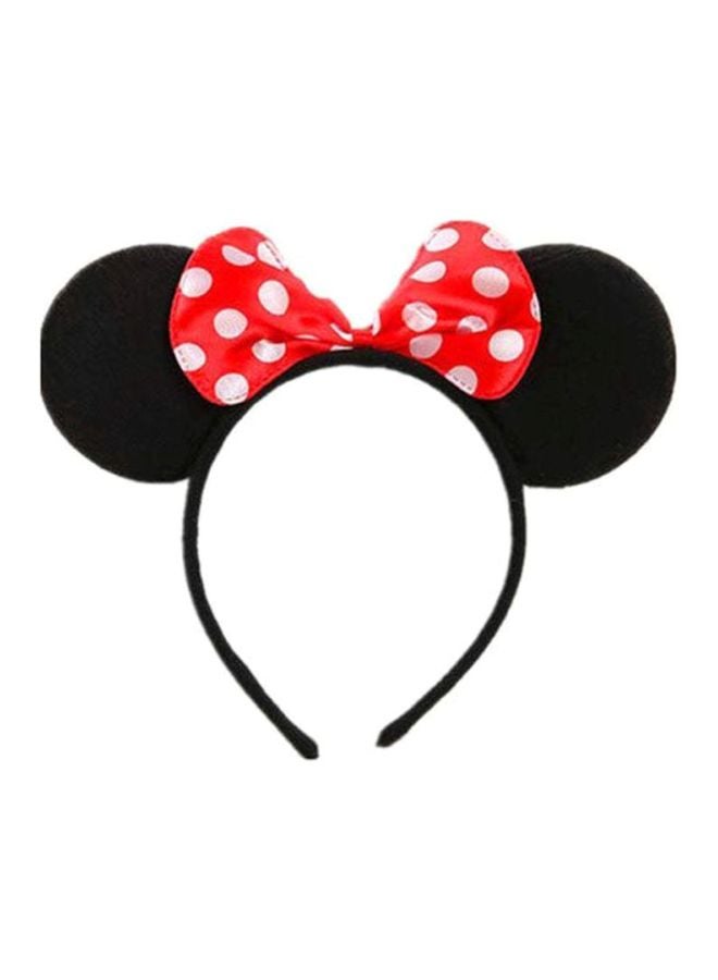 Princess 2-Piece Minnie Mouse Ear Headband Set Black/Pink/Red - Image 3