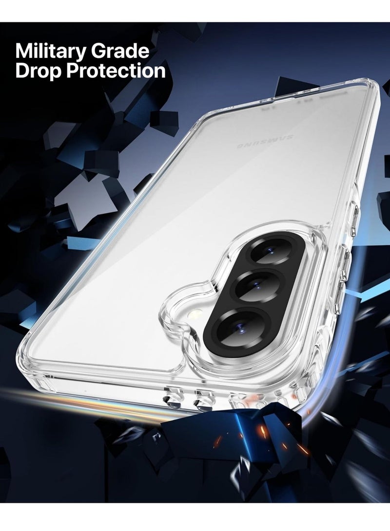 INFINYTY Samsung Galaxy A56 Clear Case with HD Tempered Glass Provides 360° Protection, Crystal-Clear TPU Case and HD Clarity 9H Hardness Tempered Glass, Precise Cutouts, Non-Slip Grip Touch-Sensitive Screen, Anti-Fingerprint Coating, Slim Profile - Image 5