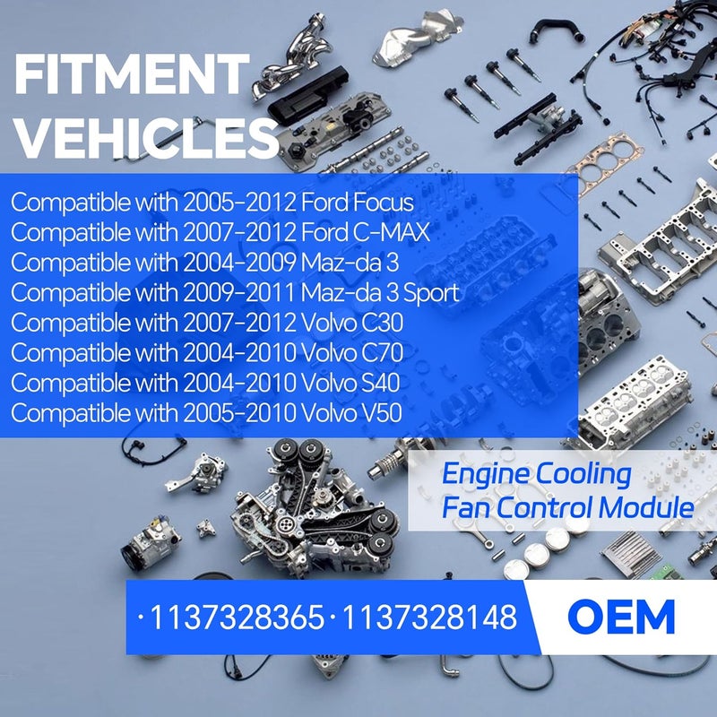 AdvanEX وحدة التحكم في مرحل مروحة تبريد المحرك AdvanEX 1137328148 لسيارات فورد ومازدا وفولفو - Image 3