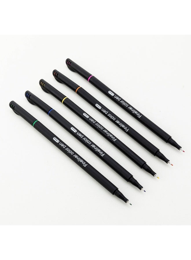 تشيلو أقلام رسم ملونة ، 36 لون سن 0.4 مم حبر جاف غير سام للمدرسة والكتابة والتلوين للأطفال - Image 4