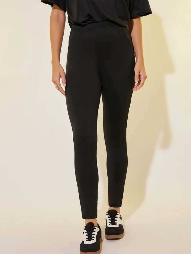 Take Two Take Two Slogan Print Short Sleeve T-Shirt and Leggings Co-Ords