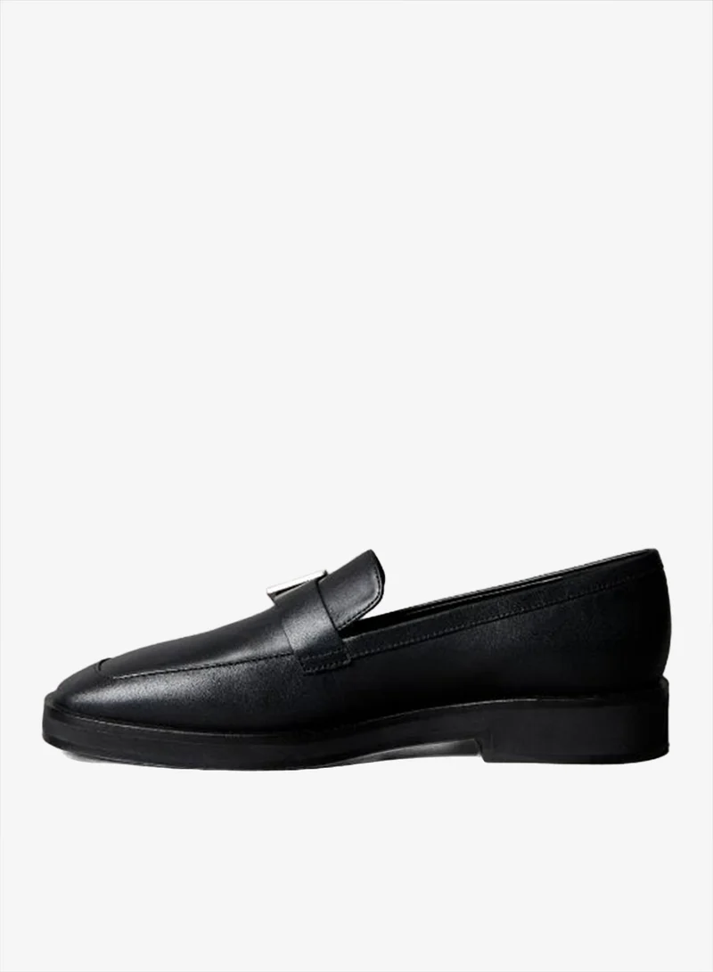 CALVIN KLEIN Leather Apron Toe Loafers