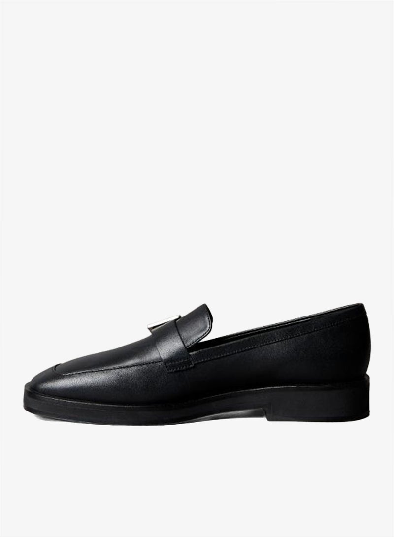 CALVIN KLEIN Leather Apron Toe Loafers - Image 2