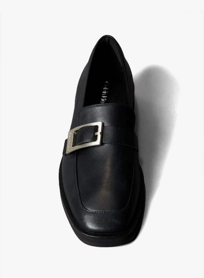 CALVIN KLEIN Leather Apron Toe Loafers - Image 5