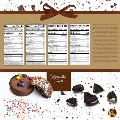 Nut Cravings KREMERY Creamy Chocolate Cravings - Thanksgiving Chocolate Covered Sandwich Cookies & Cream Gift Basket, in Sectional Gift Box (12 Cookies, Assorted Sweet Toppings) Holiday Christmas - Image 5