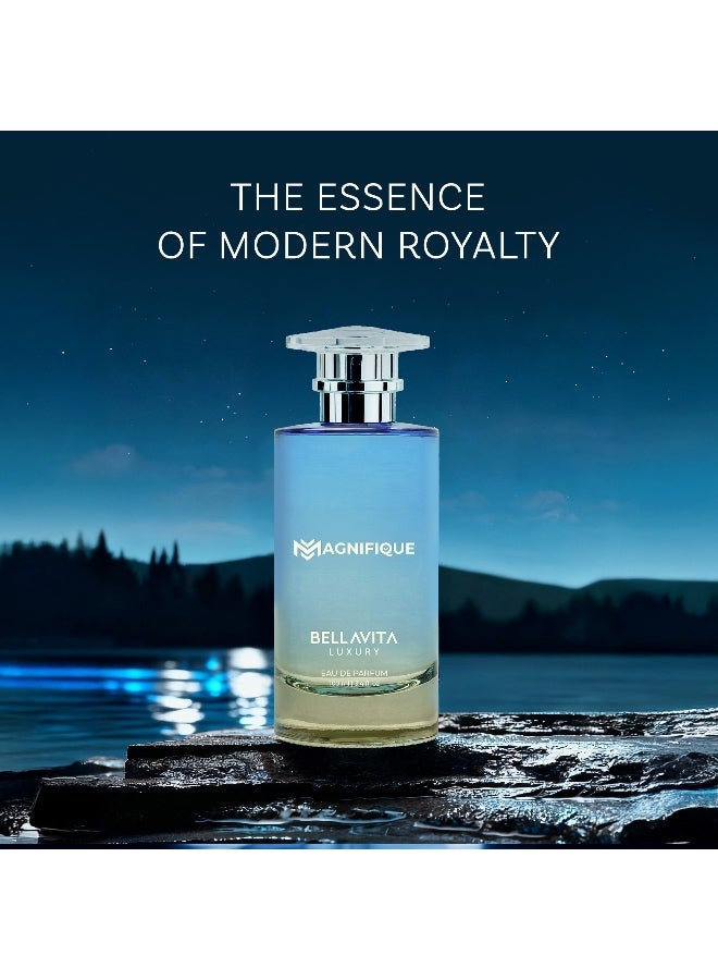 BELLAVITA LUXURY MAGNIFIQUE Men French 100ML EDP - Image 4