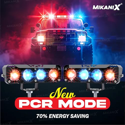 OBEROI'S TRADERS 1 YEAR WARRANTY Super Bright 4 LED Fog Light I 5 Mode Changing Light With Flashing & PCR Mode I High/Low Beam I Aluminium Body Universal Fit for Motercycle & Car (Pack of 2) - Image 2
