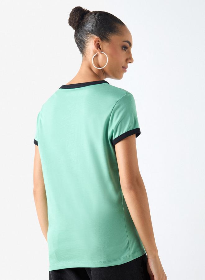 لي كوبر تيشيرت بياقة ضيقة وأكمام قصيرة وطبعات من لي كوبر - Image 3