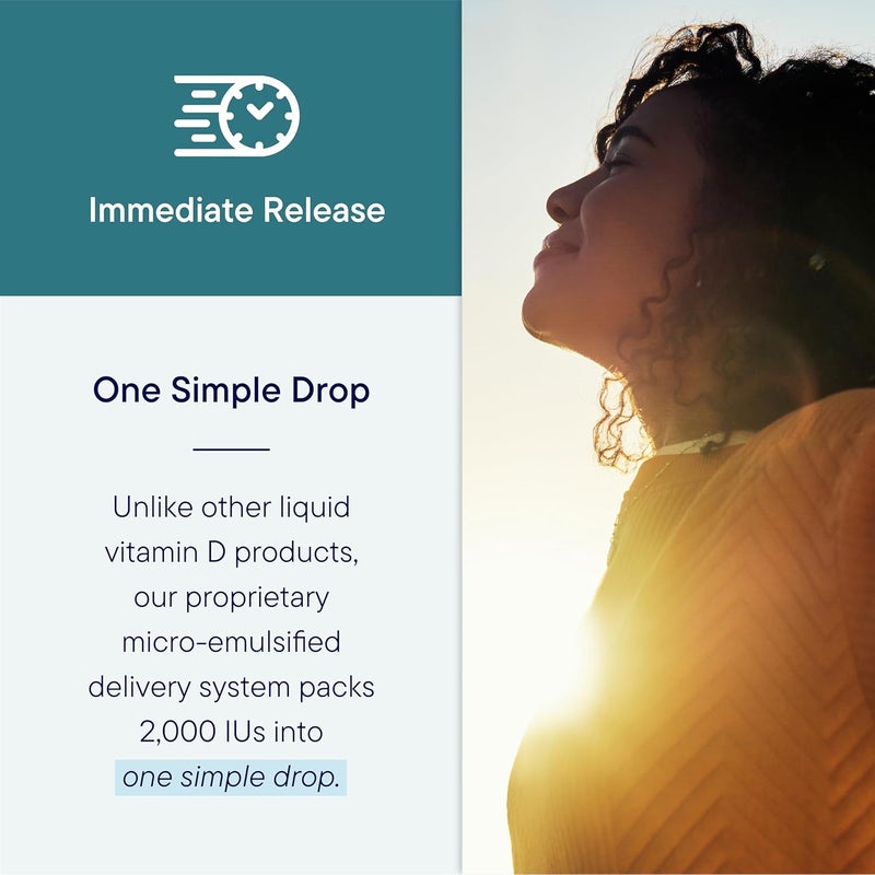 Biotics Research BioDMulsion Forte Liquid Vitamin D Drops 4000 IU  Vitamin D3 2000iu Drop for Adults Best Absorption Strengthens Bones Supports Cardiovascular  Immune System 1 fl oz - Image 5