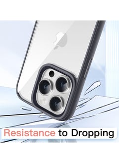 Generic Case for iPhone 16 Pro Max 6.9-Inch, Shockproof Phone Bumper Cover, Solid Color Matte TPU Frame, Anti-Scratch Clear Back (Titanium Grey)  - Image 5