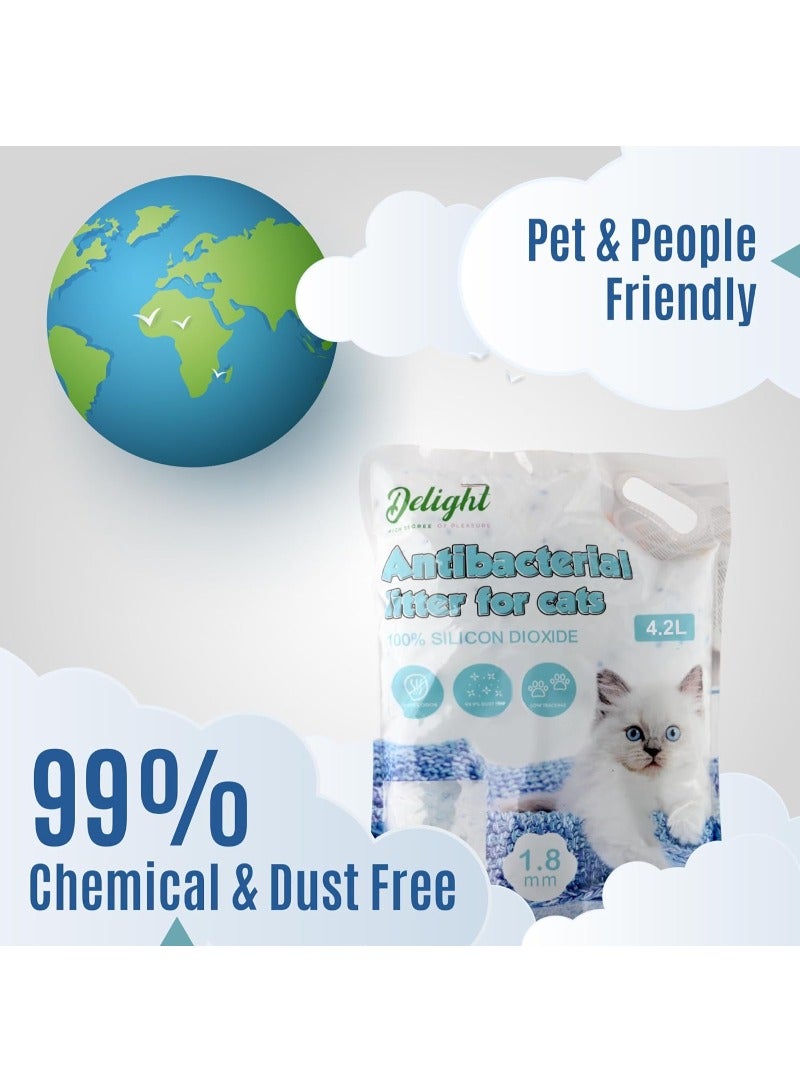 Delight Silica Cat Litter 1 x 4.2Liters - Image 2