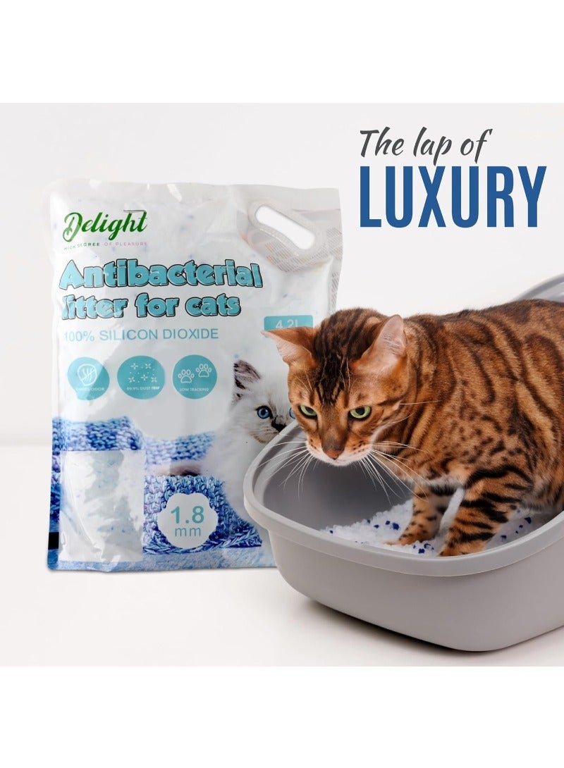Delight Silica Cat Litter 1 x 4.2Liters - Image 5