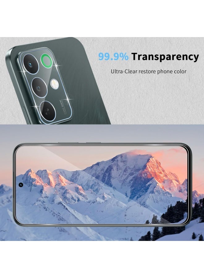Yunpy [1+1 Packs] for realme C85 4G/5G Tempered Glass Screen Protector with Camera Lens Film, 9H Hardness HD Clear Anti-Scratch Anti-Fingerprint Bubble-Free Case Friendly Screen Protector - Image 5