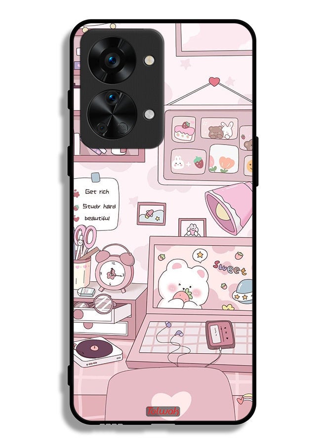 Tolwak OnePlus Nord 2T 5G Protective Case Cover Get Rich Study Hard - Image 2