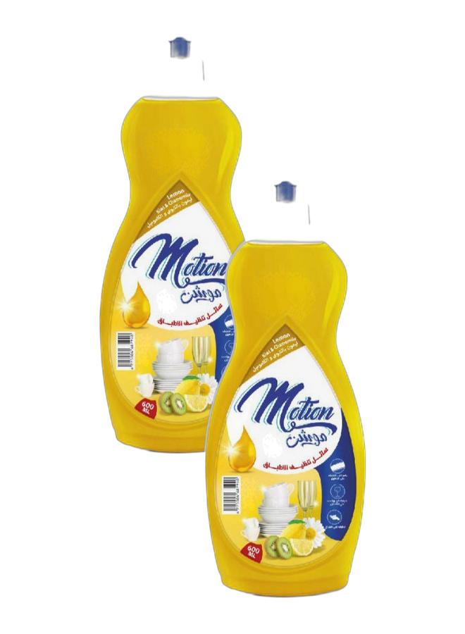 موشون سائل غسيل الأطباق برائحة الليمون والكيوي والبابونج - 600 مل (عبوة من قطعتين) - Image 1