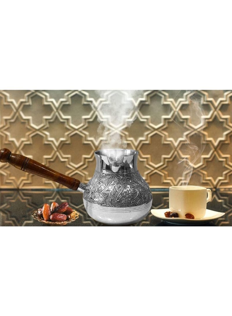 QUESERA وعاء قهوة تركي Cezve briki سخان قهوة جازفا من النحاس - Image 3