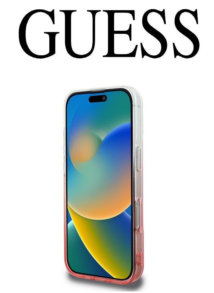 CG MOBILE iPhone 16 Pro Case with elegant gradient pink design with original logo and design approved by the global brand GUESS  - Image 5