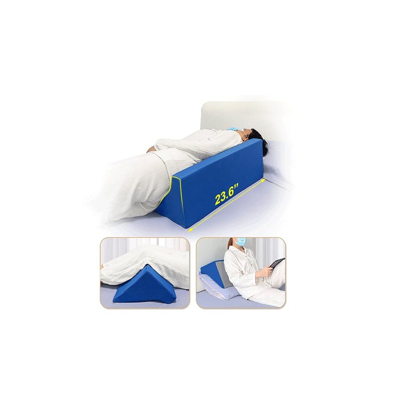 Mistuki Bed Wedge Pillow for Sleeping Seniors Incline Triangle Pillow Adults Post Surgery Back Support Bedsore Pressure Relief Positioning Foam Medical Wedge Bedridden Patient Body Leg Support236