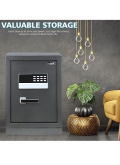 Rubik Large Safe Box Fire Resistant Dual Security Digital Keypad and Key Lock Secure Money Documents Jewelry for Home Office RBDI60-B (Size 60x41x34cm) Black  - Image 4