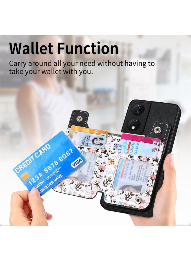 Zaboon Case For Honor X40i Retro Painted Zipper Wallet Back Phone Case - Image 4