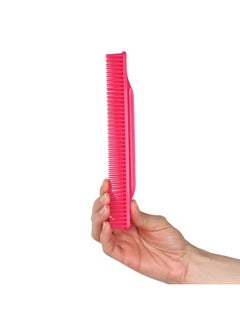 Allegro Combs 3-Row Detangling Comb, Wide Tooth Curl Defining Brush, Perfect for Women Curly Hair Stylists, Curl Defining Comb, Pink, Made In The USA, 1 Piece  - Image 1