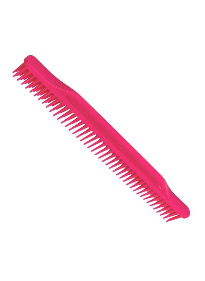 Allegro Combs - 3-Row Detangling Comb, Wide Tooth Curl Defining Brush, Perfect for Women Curly Hair Stylists, Curl Defining Comb, Pink, Made In The USA, 1 Piece - Image 1