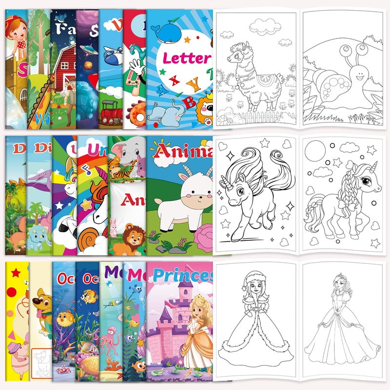 Kalysky 20Pack Coloring Books for Kids Ages 4-8 (5.1 x 7 inch),Mini Coloring Books for Kids Party Favors,Bulk Coloring Books for Kids Ages 2-4 - Image 2