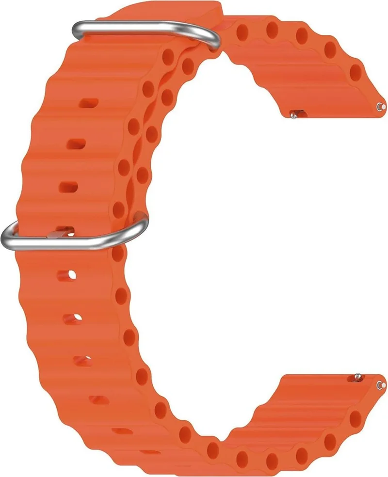 فورزاكاس Realme Watch 36 mm / Ocean Slotted Silicone Band Strap for Realme Watch S - FC143