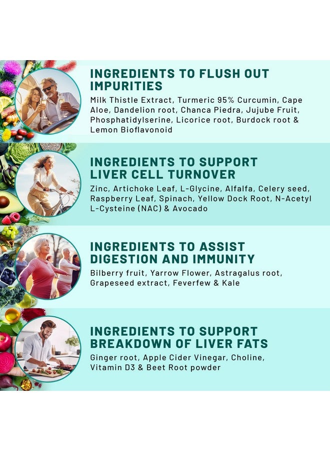 PrimeMD 32-in-1 Liver Cleanse Detox and Repair with Milk Thistle, Silymarin, Artichoke Extract and Beetroot Powder for Liver Support - Liver Supplement with Active Liver Health Formula - 1426mg (90ct) - Image 3