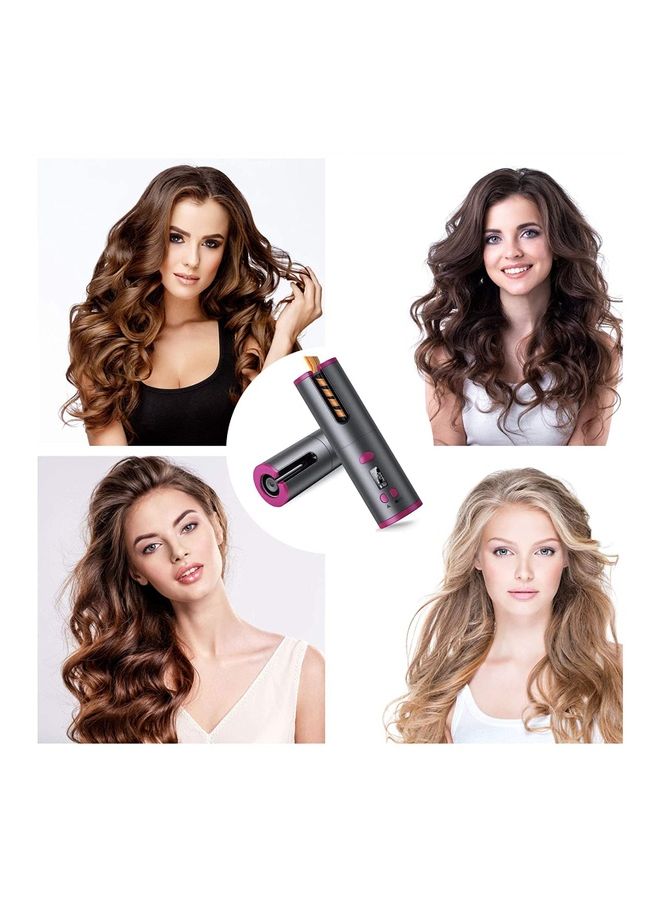 NIBEMINENT Rechargeable Anti-Tangle Hair Curling Wand Multicolour - Image 4