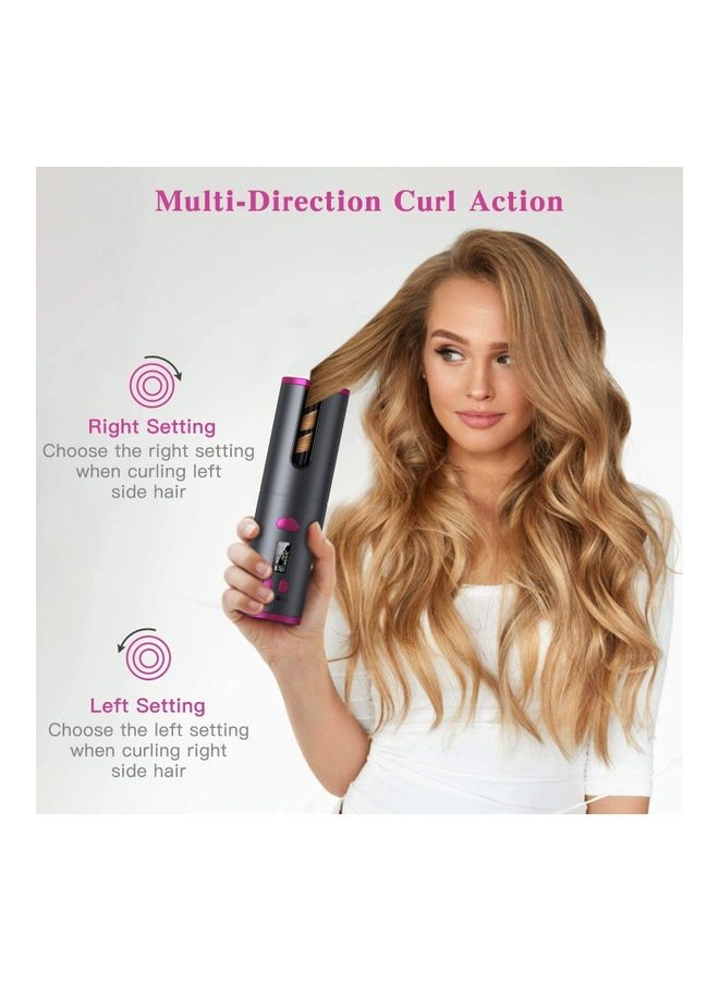 NIBEMINENT Rechargeable Anti-Tangle Hair Curling Wand Multicolour - Image 5