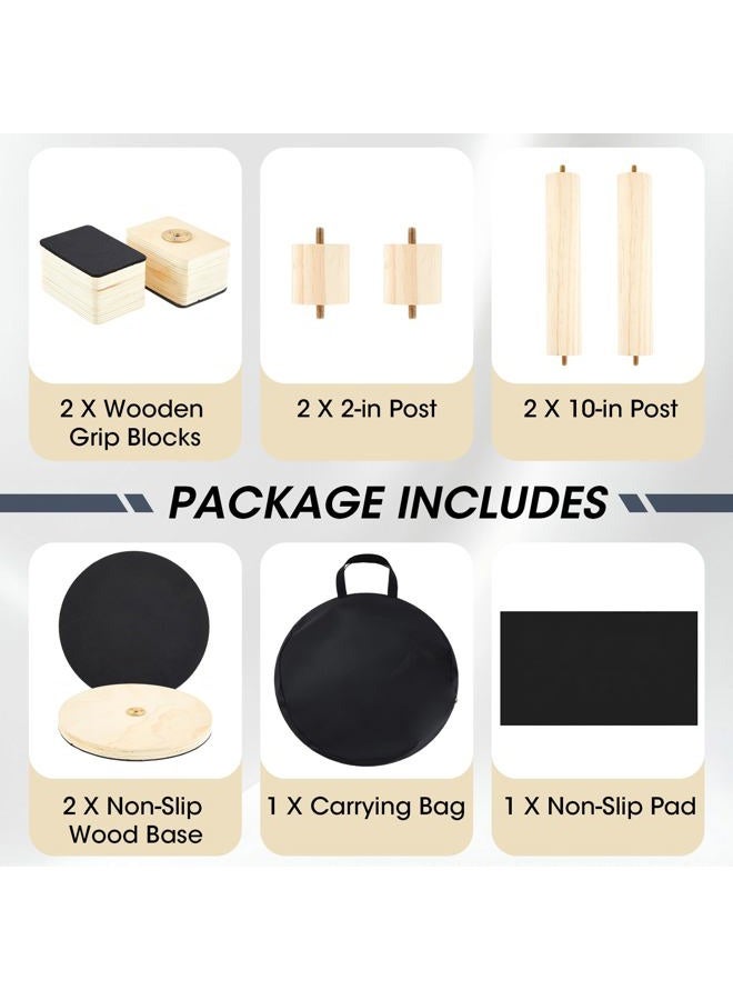 Skylety 3 in 1 Adjustable Handstand Canes High Low Canes, Yoga Block with Storage Bag and Non Slip Pad, Cheer Balance Trainer for Gymnastics, Acrobatics, Contortionist Flexibility Core Strength - Image 3