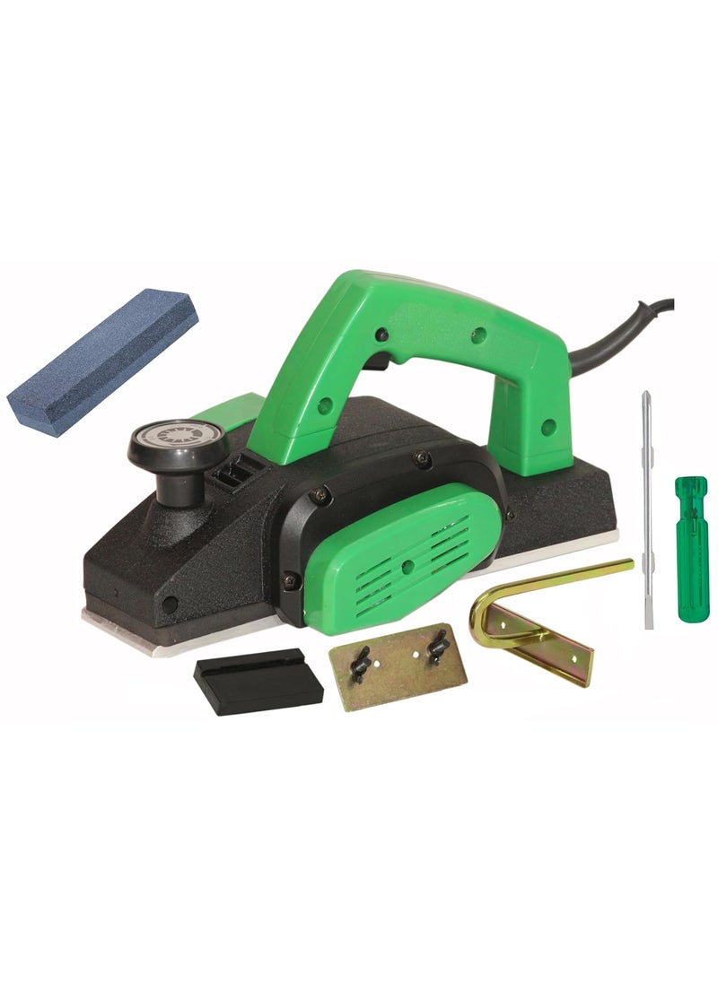 Digital Craft Digital Craft Wood Planer 1400W Machine of Carpentry HighPower MultiFunction Electric Planer Professional Woodworking Electric Planer Machine 82MMSharpening Stone6Inch 2 In 1 Screw Driver 