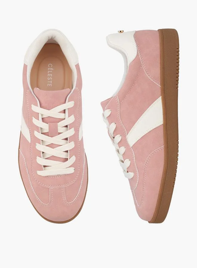 Women Solid Lace-Up Sneakers