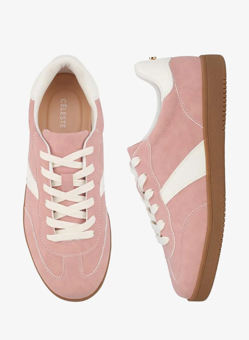 Women Solid Lace-Up Sneakers