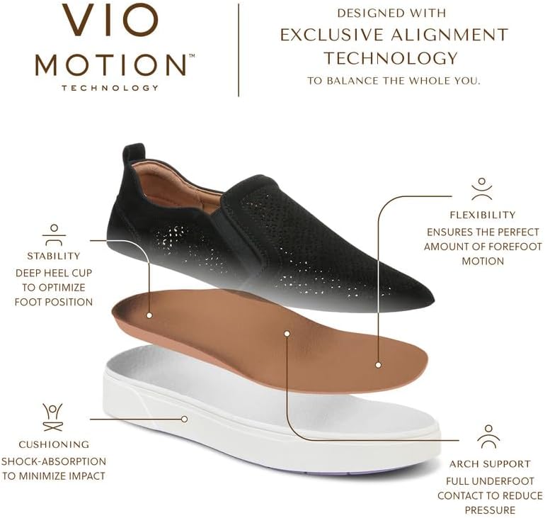 Vionic Kimmie Perf Women's Slip-On Supportive Sneaker in Slate - Image 3