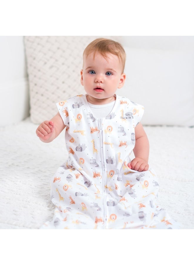 Halo Sleep Sleepsack Sleeping Bag, 0.5 Tog 100% Cotton Sleeping Bag, Newborn Baby Sleeping Bag, Unisex For Boys And Girls, 18 To 36 Months , Jungle  - Image 3