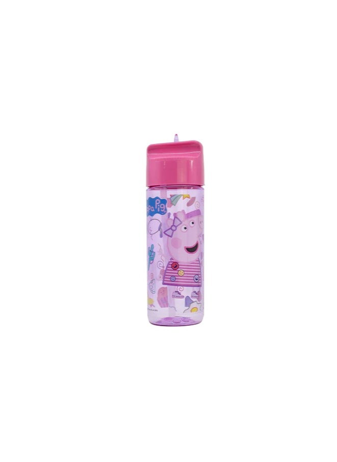 STOR Stor Large Tritan Hydro Bottle Peppa P: Premium Bottle - School essential - Cartoon character merchandise - Kids' water bottle - Character-themed drinkware - 540ML  - Image 1