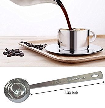 Jasni Stainless Steel 1 Tablespoon Measuring Coffee Scoop Spoon  Set Of 1 - Image 3